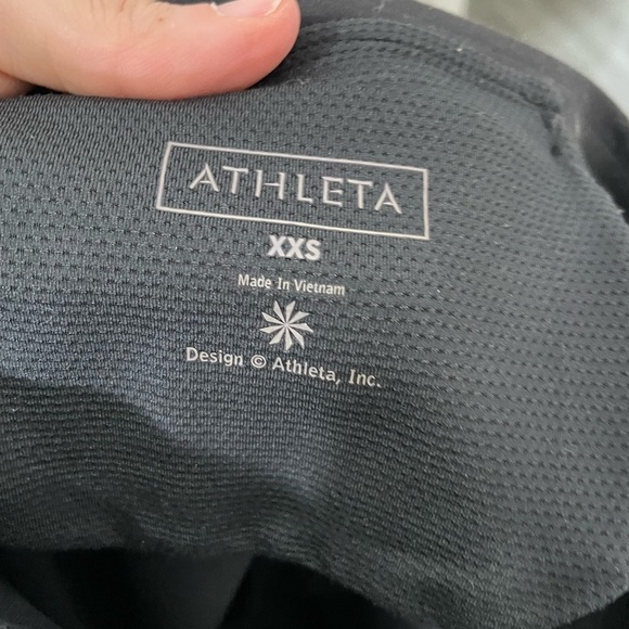 Athleta Black 2-in-1 Skirted Leggings Crop XXS - Picture 5 of 6